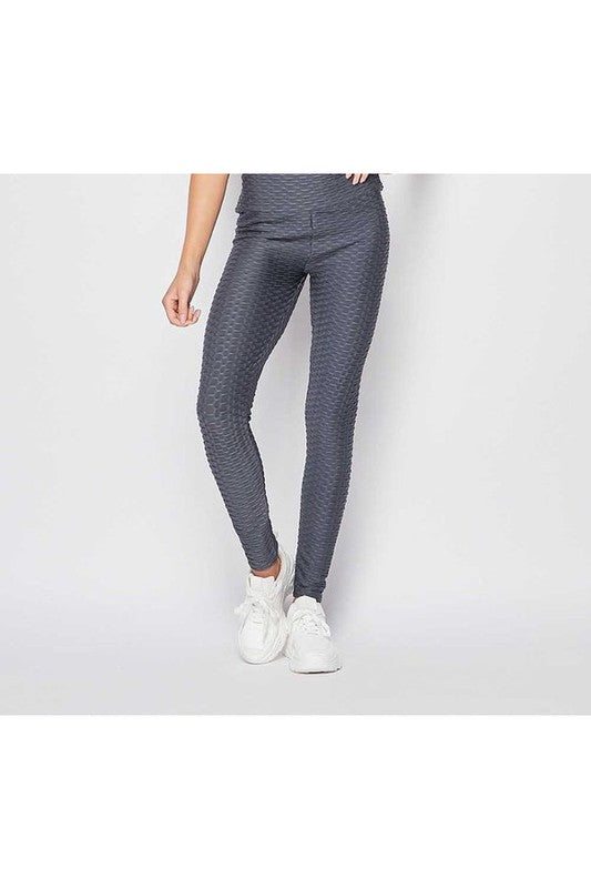 SOLID SCRUNCH BRA TOP AND BUTT LIFT LEGGINGS SETS