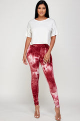 High Waist Tie Dye Brushed Leggings