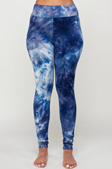 High Waist Tie Dye Brushed Leggings