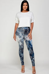 High Waist Tie Dye Brushed Leggings