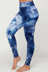 High Waist Tie Dye Brushed Leggings
