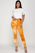 Thumbnail of High Waist Tie Dye Brushed Leggings