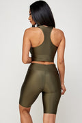 Thumbnail of SHINY ACTIVE SPORT BRA BIKER SHORT SETS