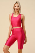 Thumbnail of SHINY ACTIVE SPORT BRA BIKER SHORT SETS