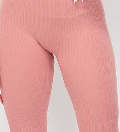 SOLID RIB SEAMLESS SPAGETTI STRAP ROMPER