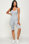 Thumbnail of SOLID RIB SEAMLESS SPAGETTI STRAP ROMPER