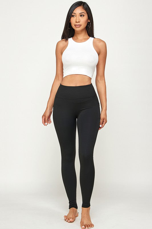 premium solid color yoga legging