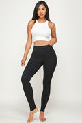 Thumbnail of premium solid color yoga legging