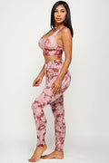 Thumbnail of TIE DYE PADDED BRA TANK TOP AND YOGA PANTS SET