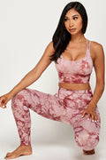 Thumbnail of TIE DYE PADDED BRA TANK TOP AND YOGA PANTS SET