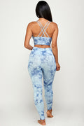 Thumbnail of TIE DYE PADDED BRA TANK TOP AND YOGA PANTS SET