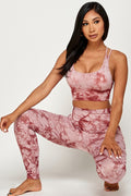 Thumbnail of TIE DYE PADDED BRA TANK TOP AND YOGA PANTS SET