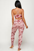 Thumbnail of TIE DYE PADDED BRA TANK TOP AND YOGA PANTS SET
