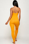 Thumbnail of SOLID NYLON RIBBED SEAMLESS SPAGETTI STRAP CATSUIT