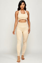 Cross Back Sports Bra Activewear pants Set