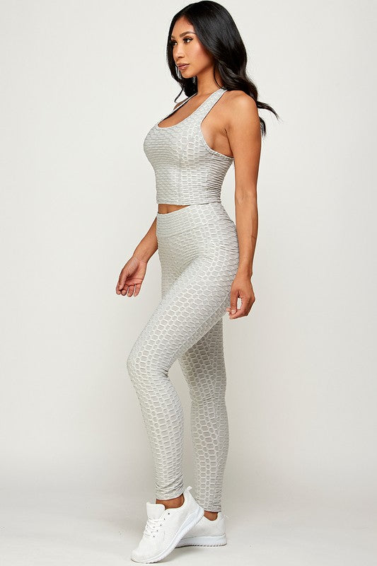 Textured BUTT LIFTED TWO PC SET