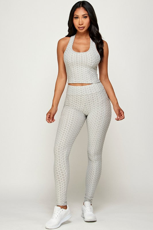 Textured BUTT LIFTED TWO PC SET