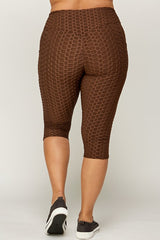 PLUS SIZE BUTT LIFT CAPRI LEGGINGS