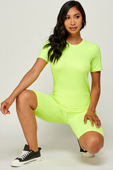 PLUS SIZE TWO PIECE BIKER SHORT SETS