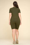 Thumbnail of PLUS SIZE TWO PIECE BIKER SHORT SETS