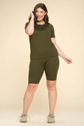 Thumbnail of PLUS SIZE TWO PIECE BIKER SHORT SETS
