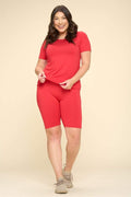 Thumbnail of PLUS SIZE TWO PIECE BIKER SHORT SETS