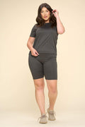 Thumbnail of PLUS SIZE TWO PIECE BIKER SHORT SETS
