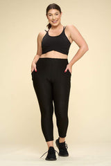 PLUS SIZE Honeycomb BUTT LIFTED LEGGINGS