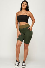 HIGH WAIST SCUNCH BUTT LIFTED TIK TOK BIKER SHORTS