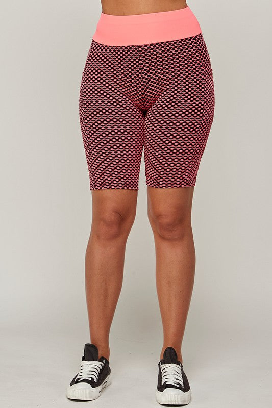 HIGH WAIST SCUNCH BUTT LIFTED TIK TOK BIKER SHORTS