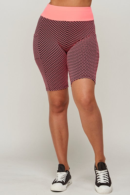 HIGH WAIST SCUNCH BUTT LIFTED TIK TOK BIKER SHORTS