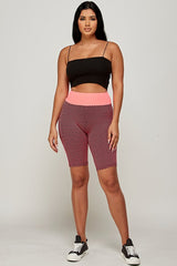 HIGH WAIST SCUNCH BUTT LIFTED TIK TOK BIKER SHORTS