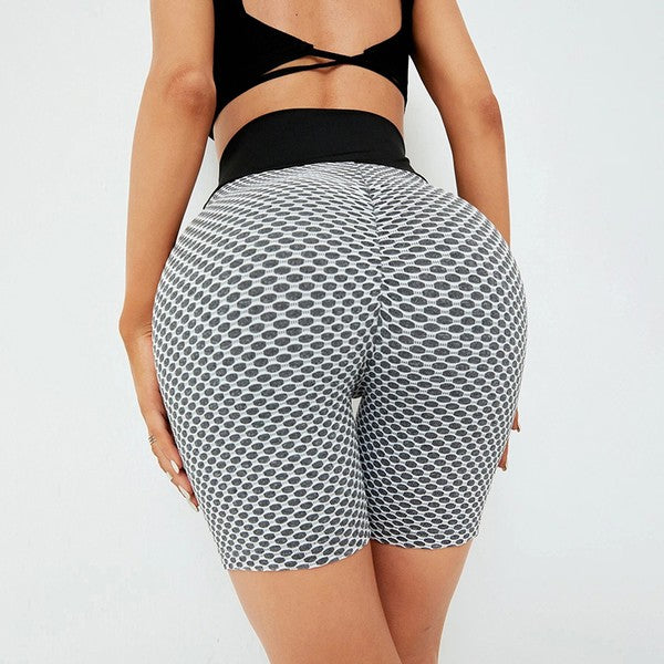 HIGH WAIST SCUNCH BUTT LIFTED TIK TOK BIKER SHORTS