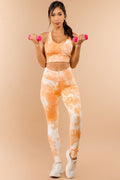 Thumbnail of TWO PIECE TIE DYE SPORTS BRA CROP AND LEGGING SET