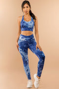Thumbnail of TWO PIECE TIE DYE SPORTS BRA CROP AND LEGGING SET