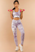 Thumbnail of TWO PIECE TIE DYE SPORTS BRA CROP AND LEGGING SET