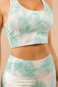 Thumbnail of TWO PIECE TIE DYE SPORTS BRA CROP AND LEGGING SET