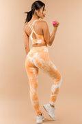 Thumbnail of TWO PIECE TIE DYE SPORTS BRA CROP AND LEGGING SET