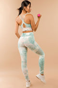 Thumbnail of TWO PIECE TIE DYE SPORTS BRA CROP AND LEGGING SET