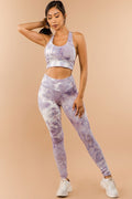 Thumbnail of TWO PIECE TIE DYE SPORTS BRA CROP AND LEGGING SET