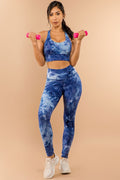 Thumbnail of TWO PIECE TIE DYE SPORTS BRA CROP AND LEGGING SET
