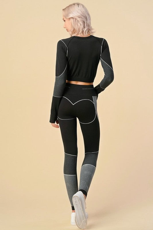 ACTIVE CROP SET AND  LEGGINGS SET