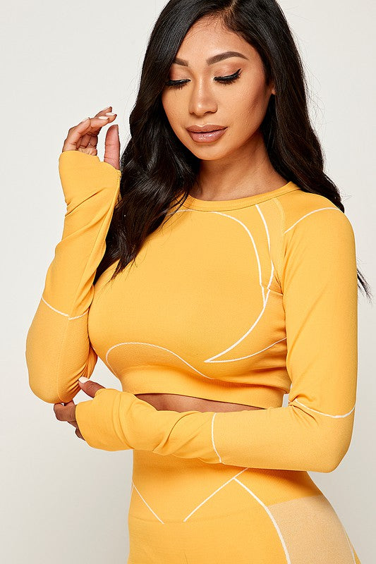 ACTIVE CROP SET AND  LEGGINGS SET