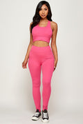 Thumbnail of RACER BACK TIE BRA LEGGING SET