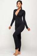 Thumbnail of ZIPPER CENTER LONG SLEEVE S SEAMLESS JUMPSUIT