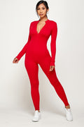 Thumbnail of ZIPPER CENTER LONG SLEEVE S SEAMLESS JUMPSUIT