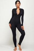 Thumbnail of ZIPPER CENTER LONG SLEEVE S SEAMLESS JUMPSUIT