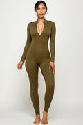 Thumbnail of ZIPPER CENTER LONG SLEEVE S SEAMLESS JUMPSUIT