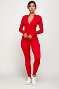 Thumbnail of ZIPPER CENTER LONG SLEEVE S SEAMLESS JUMPSUIT