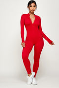 Thumbnail of ZIPPER CENTER LONG SLEEVE S SEAMLESS JUMPSUIT
